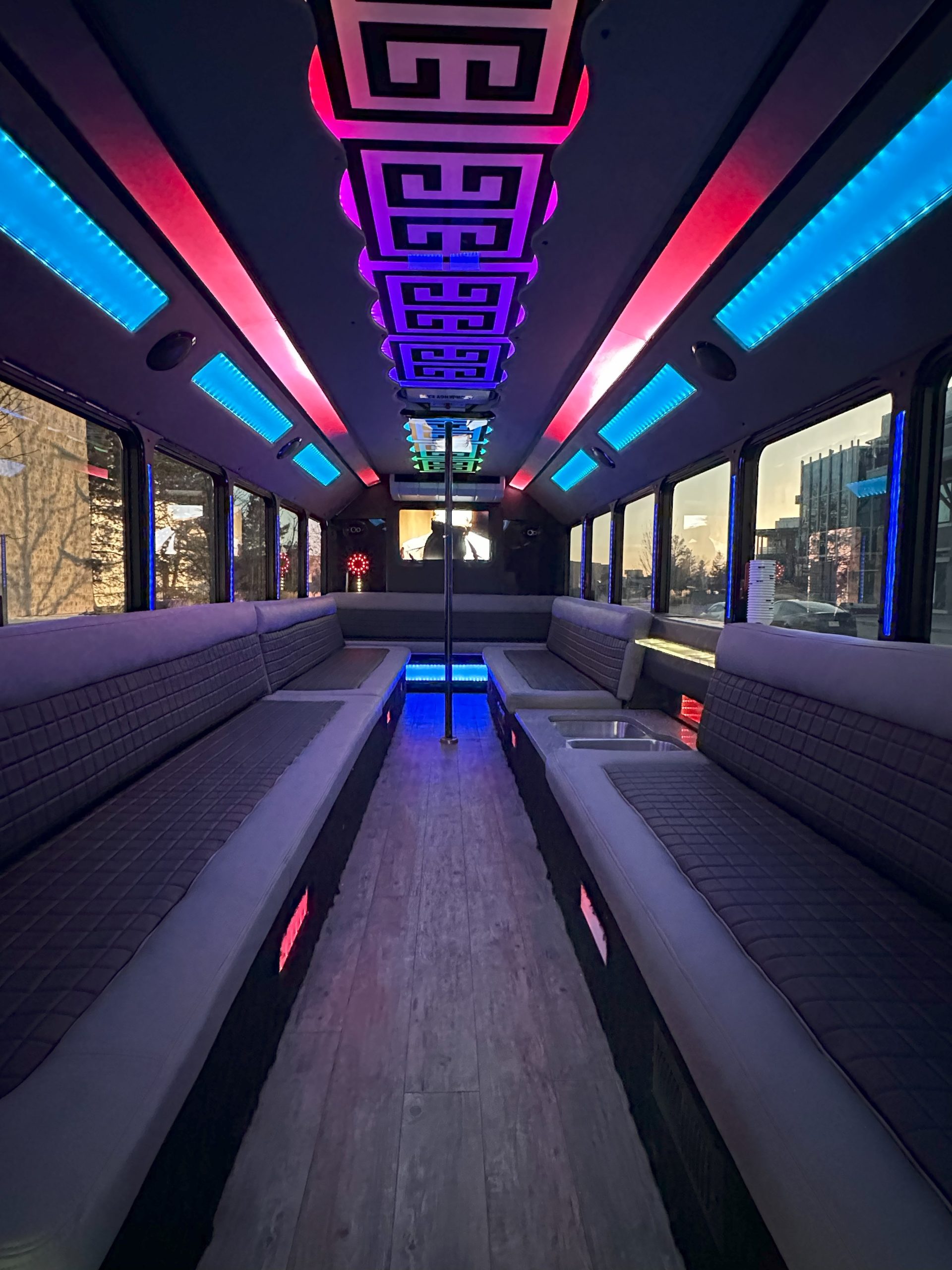 wedding limo party bus